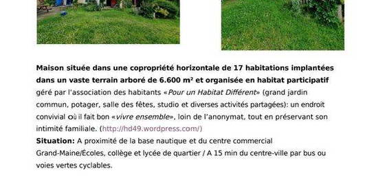 Vente maison T6 (120m²), Angers, Lac de Maine