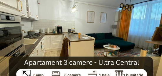 Apartament modern de 3 camere, in Centru