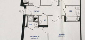 Vends Appt 76,2 m² PUISEUX PONTOISE