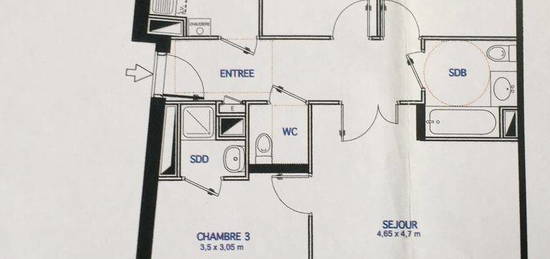 Vends Appt 76,2 m² PUISEUX PONTOISE