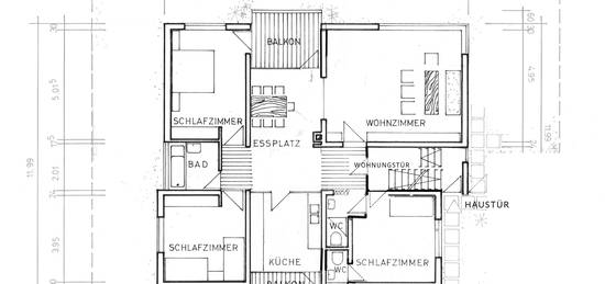 Helle 4,5-Zimmer-Wohnung mit 2 Balkonen und Gartenanteil in der Rottenburger Kernstadt