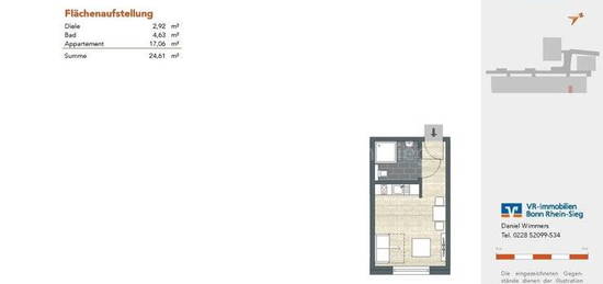 KFW40 - Am Kunibertshof! 1-Zimmer Wohnung - für Kapitalanleger interrssant