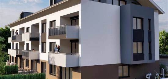 Neubau-Dachgeschoss-Wohnung mit großzügigem Balkon