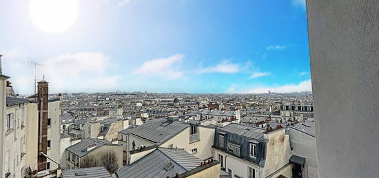 PARIS 18 - MONTMARTRE- RUE PAUL ALBERT - 2P MEUBLE VUE SUR LES T