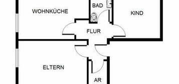 Gemütliche 2-Zimmer-DG-Wohnung in Herne-Unser Fritz zu vermieten!