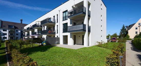 PIONEER PARK | Moderne Erdgeschosswohnung mit großer Terrasse – ideal für Tierliebhaber!