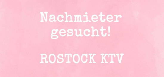 Nachmieter für schöne 2-Raum Wohnung in der KTV gesucht (440€)