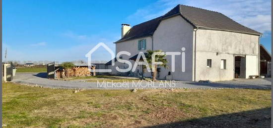 Maison 104 m2 sur 2 niveaux, dépendance, coursive et terrain