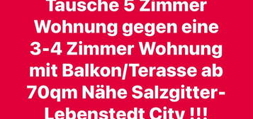 5 Zimmer Wohnung gegen Tausch einer 3-4 Zimmer Wohnung mit Balkon