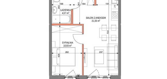 Zabłocie | 2 pokoje | 39,79 m2 | balkon | bez PCC