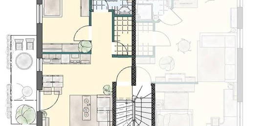 NEUBAU / Erstbezug - Appartement mit zwei Zimmern sowie Balkon und Einbauküche in Trier