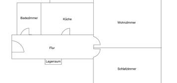 Essen: gemütliche 2-Zimmer-Wohnung mit  Küche und Balkon