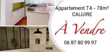 Appartement  à vendre, 4 pièces, 2 chambres, 78 m²