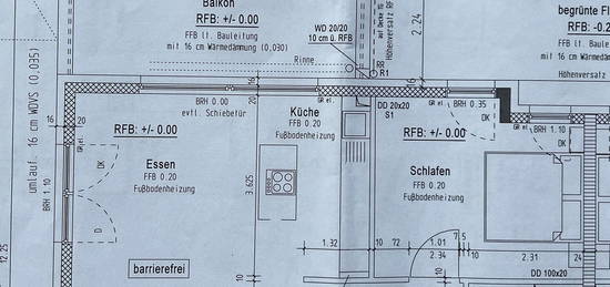 Schöne, großzügige 2,5-Zimmer-Erdgeschosswohnung im Neubau mit Terrasse