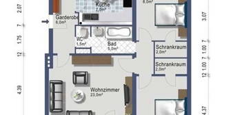 3-Zimmer mit Südbalkon ab 1. Dezember 2024 vermietbar - provisionsfrei, Heizung inklusive