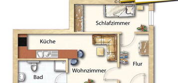 Single-Wohnung zentrale Lage / sep. Eingang u