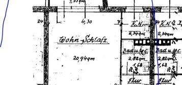 1- Zimmer Wohnung in energetisch saniertem Mehrfamilienhaus