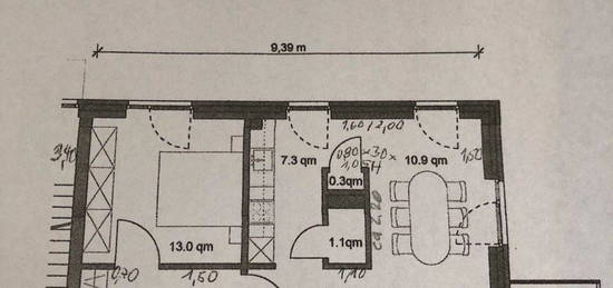 2-Zimmer-Wohnung mit Fahrstuhl, gute Lage am Volkspark