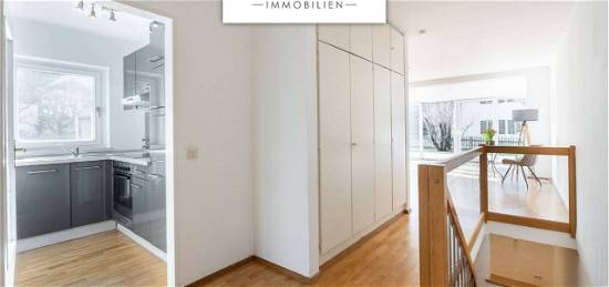 Helle 2-Zimmer-Wohnung mit Alpenblick - zentrale Lage, Wintergarten, Hobbyraum, Garage