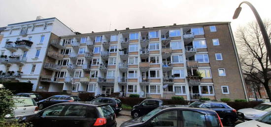 Schöne 1-Zimmer-Wohnung im EG samt Balkon in Hamburg-Hoheluft!