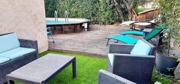 T2/3 meublé terrasse, jardin, piscine