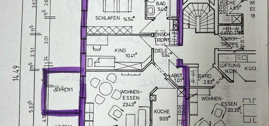 3-Zi- Dachgeschosswohnung Schweinfurt-Hainig