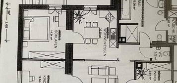 3 Zimmer Wohnung 90,5m² in Münsingen. Zentrale Lage. Ab Januar