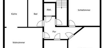 60 qm Dachgeschosswohnung in Colditz ( bei Grimma / Leipzig )