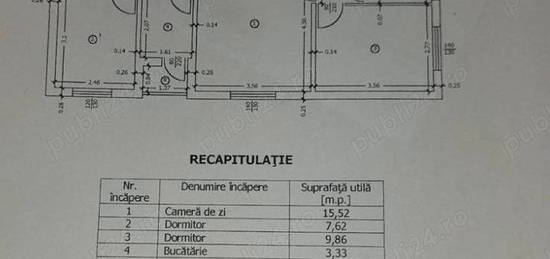 Vand apartament 3 camere