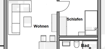 Neubau: 1-Zimmer Servicewohnung in Weilerswist Wohnung A16