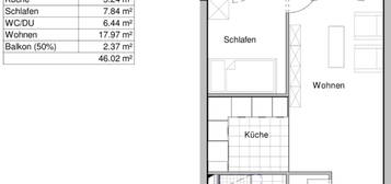 Schöne Neubau-2-Zimmer-Wohnung, EBK, Balkon und TK-Stellplatz