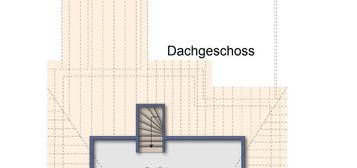 Obergeschosswohnung im Zweifamilienhaus mit drei Zimmern und Balk