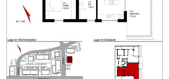 80 qm-2 Zimmer-Wohnung Gladbeck-Zweckel mit Dachterrasse, AR