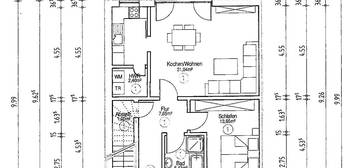 attraktive 2,5-Zimmer-Wohnung 65 m² EG mit Garten