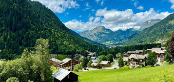 Studio avec coin nuit ferme à châtel à proximité du centre, vue montagne