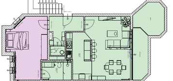 Stilvolle 2-Zimmer-Wohnung mit luxuriöser Innenausstattung mit Balkon und Einbauküche in Aachen