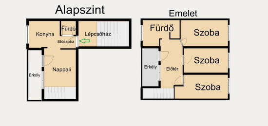 Kecskemét Belvárosi új épitésü 2 szintes társasházi lakás eladó!