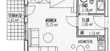1 Zimmerwohnung mit EBK und Tiefgarage nahe Beutenberg zum 1.08. zu vermieten