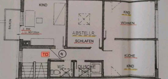 3-Zimmer Dachgeschoss-Wohnung in Winterbach zu vermieten