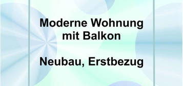 Moderne Wohnung mit Balkon in Erstbezug