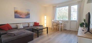 Modern furnished two-bedroomed apartment with balcony, enjoying a quiet location in a pleasant residential area