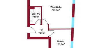 Neubauprojekt/Erstbezug | Energieeffizienz durch Luftwärmepumpe - 3fach Verglasung - Fußbodenheizung I ca. 120m² Dachterrasse I Hochwertige Ausstattung