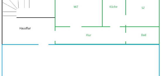 Vermiete modernisierte 45m² Wohnung mit EBK in Wariner Innenstadt