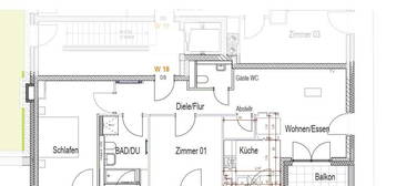 Stilvolle 3-Zimmer-Wohnung mit gehobener Innenausstattung mit Balkon und Einbauküche in Herrenberg