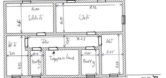 Vermiete grosse 3-Raumwohnung im DG, 2.OG in der Waldemarstr.