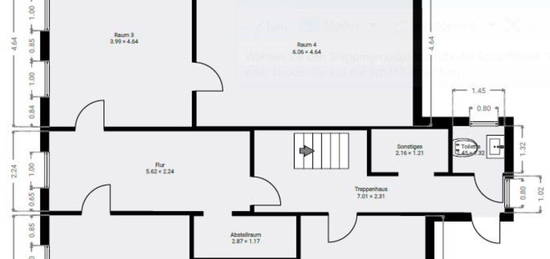 3-Zi.-Whg.102 m² Wohnküche, Bad, Wirtsch.-R, Terrasse ab 15.12.