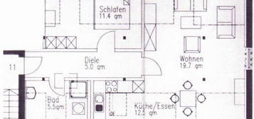 Schöne 2 Zimmer Wohnung, zentral gelegen