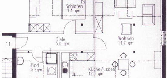 Schöne 2 Zimmer Wohnung, zentral gelegen