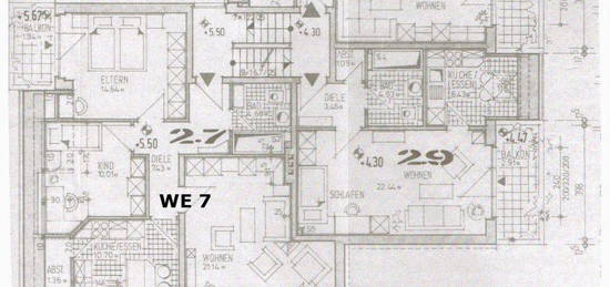 3 Raumwohnung  75,46 qm  1. OG  384,85€ Kaltmiete 2 Balkone