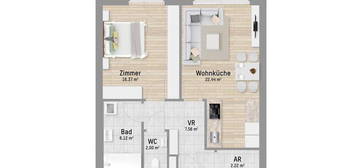 Himmlisch wohnen im Grünen. 2-Zimmer Eigentumswohnung mit Balkon und viel Liebe zum Detail